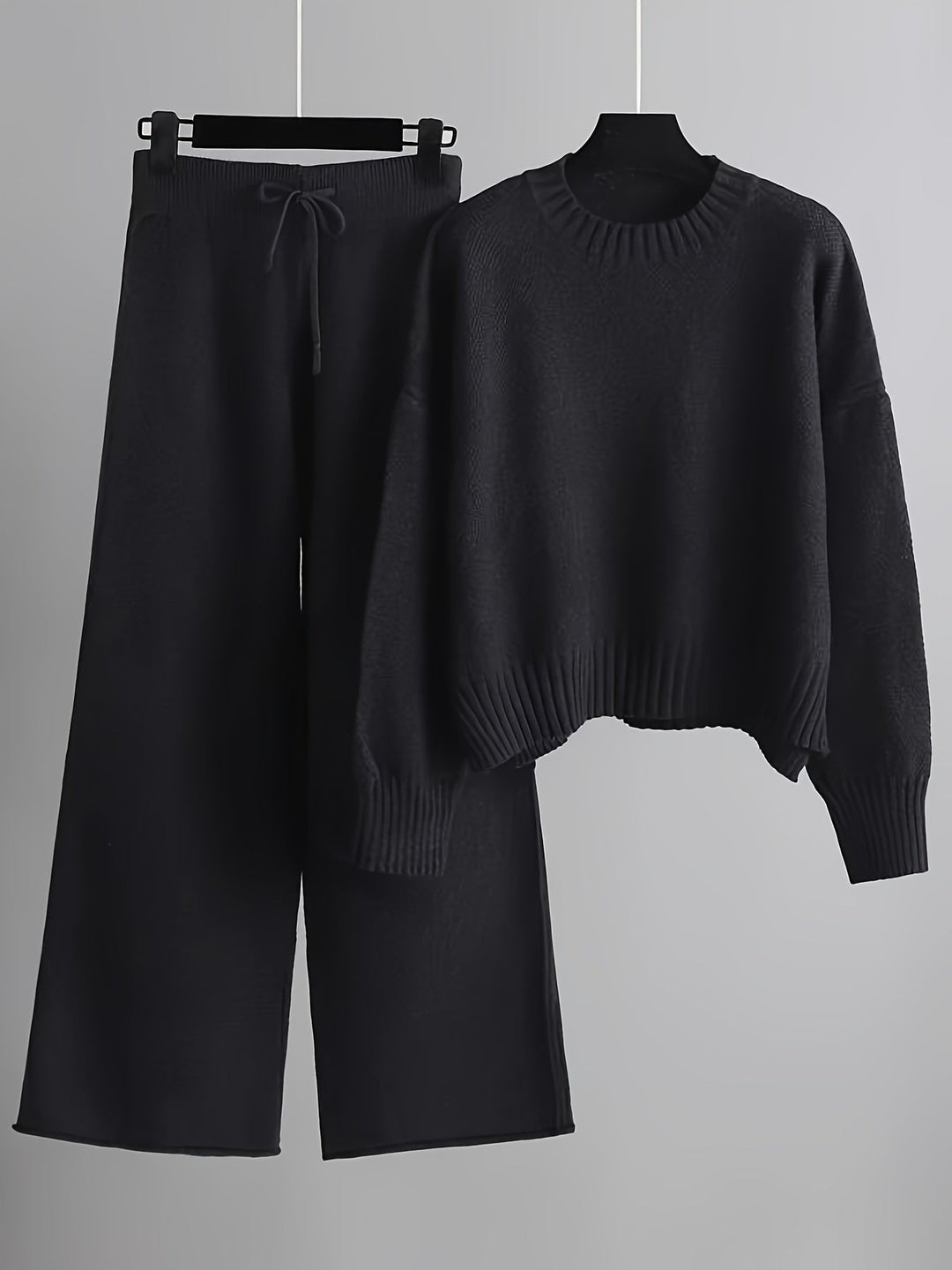Emily Cozy Knit Loungewear Set Loungewear Sets — Céline de Montréal — view 3