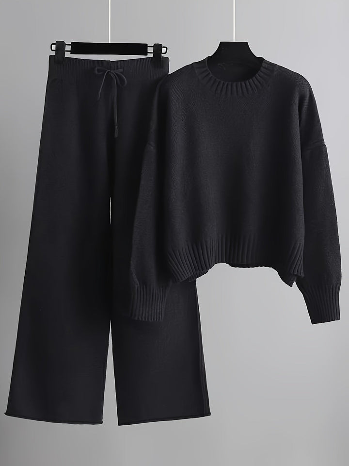 Emily Cozy Knit Loungewear Set Loungewear Sets — Céline de Montréal — view 3