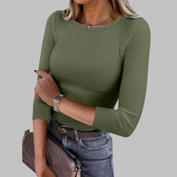 Davina Crew Neck Tops — Céline de Montréal — view 12