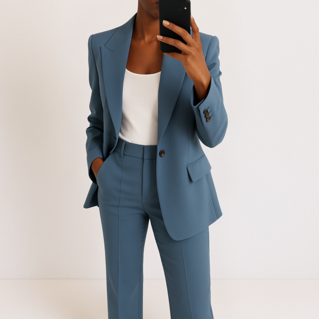 Melynda Stylish Two-Part Suit Set Suits — Céline de Montréal