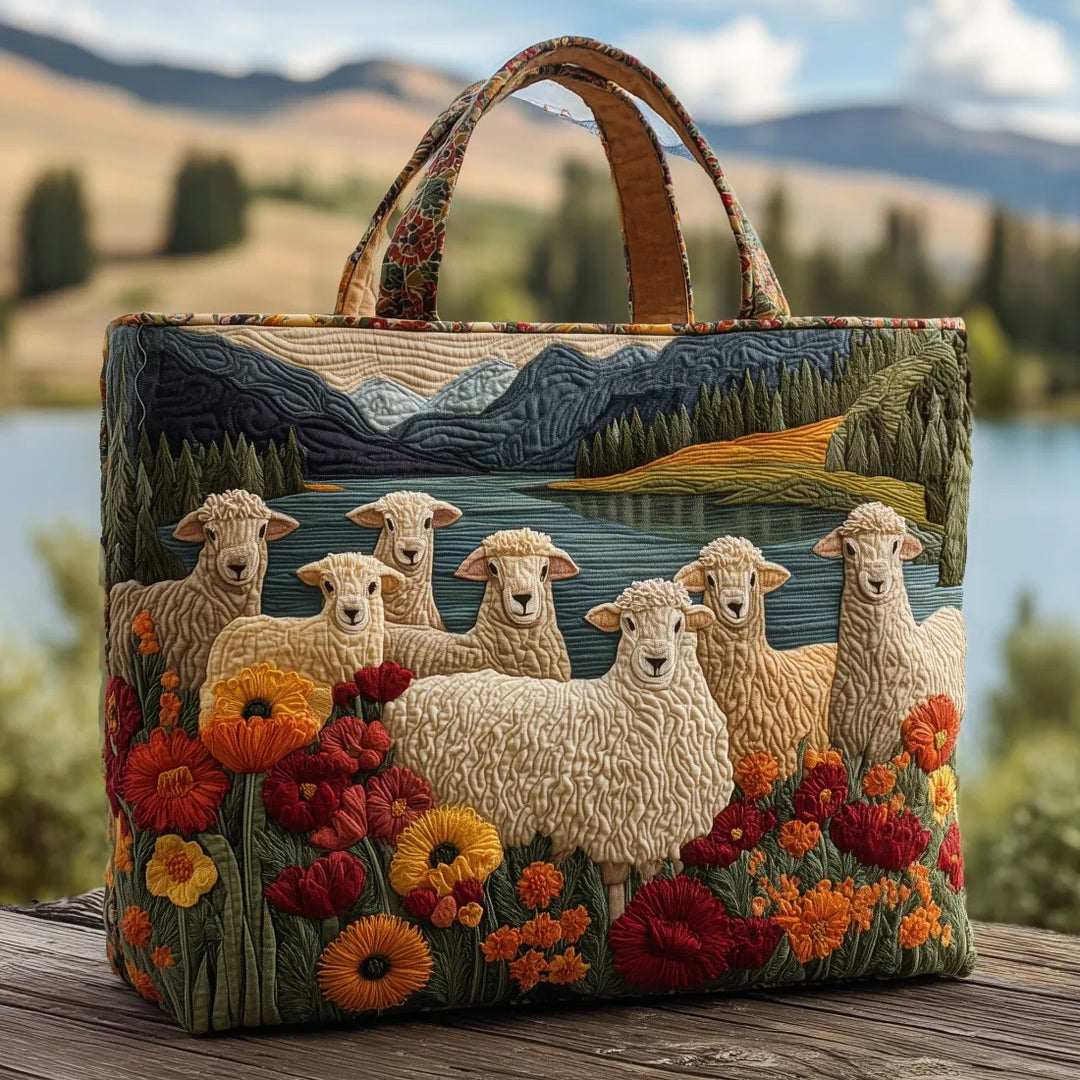 Sheep by Lake Handmade Bags — Céline de Montréal