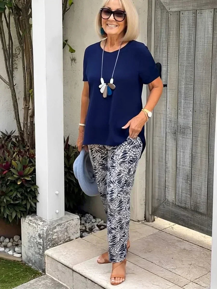 Leticia™ Loose Two-Piece Set | Relaxed-Fit Top and Flowy Pants