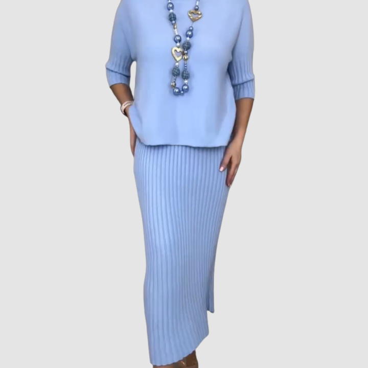 Delyssa Elegant 2-Piece Set Midi Skirts — Céline de Montréal