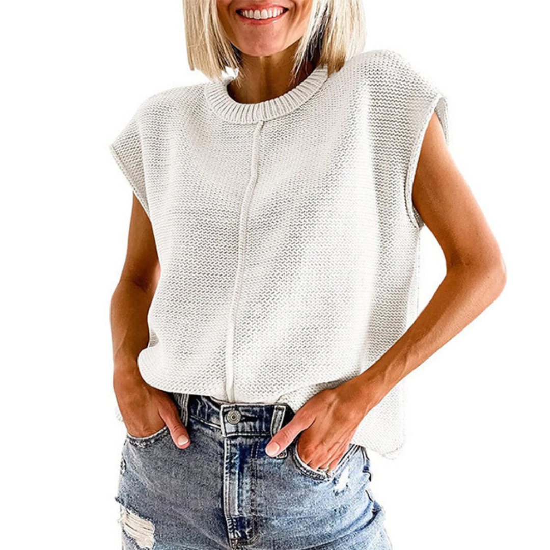 Maisie Crew Neck Tops — Céline de Montréal — view 2