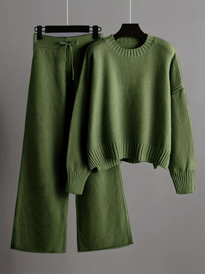 Emily Cozy Knit Loungewear Set Loungewear Sets — Céline de Montréal — view 6