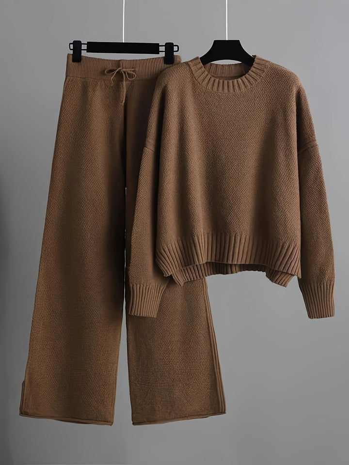Emily Cozy Knit Loungewear Set Loungewear Sets — Céline de Montréal — view 2