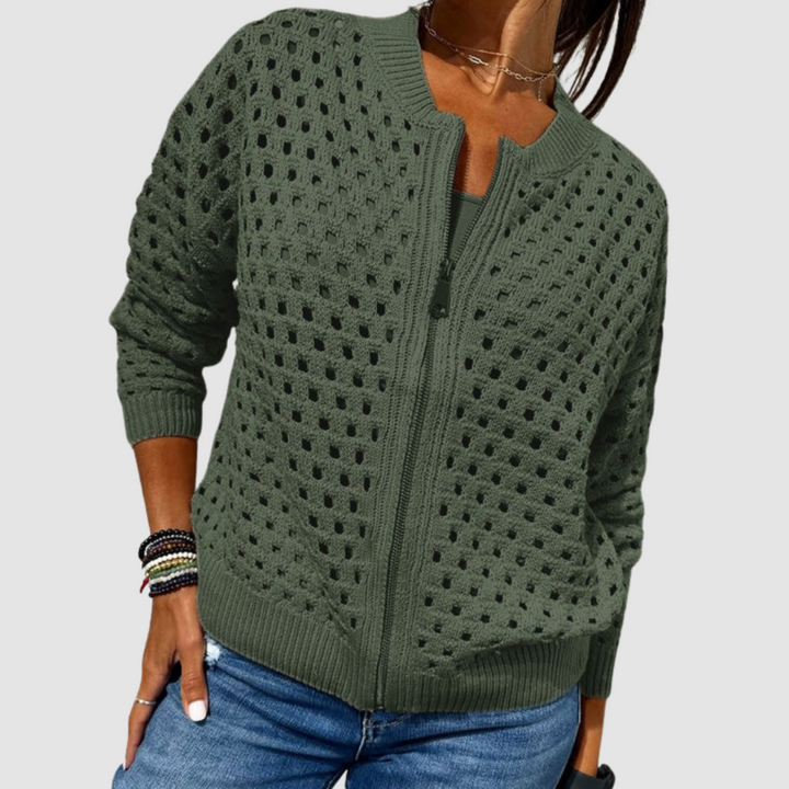 Desiree Premium Knitted Cardigan Cardigans — Céline de Montréal — view 3