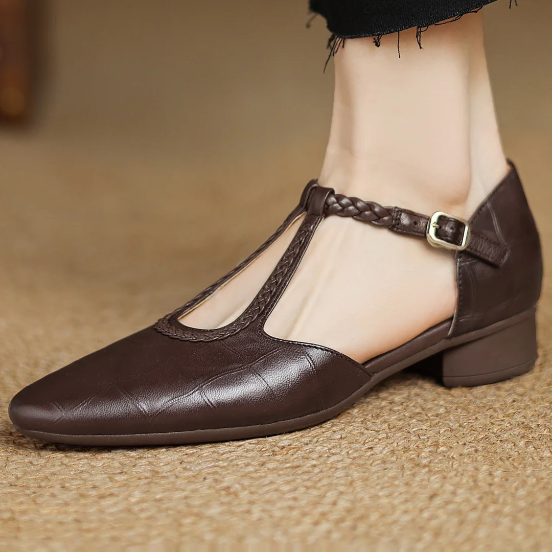 Leather Mary Janes Mary Janes — Céline de Montréal — view 4