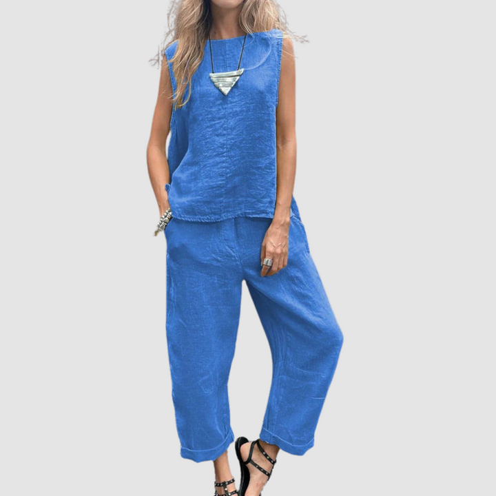 Suzette| Lightweight Two-Piece Summer Set Summer Sets — Céline de Montréal — view 4
