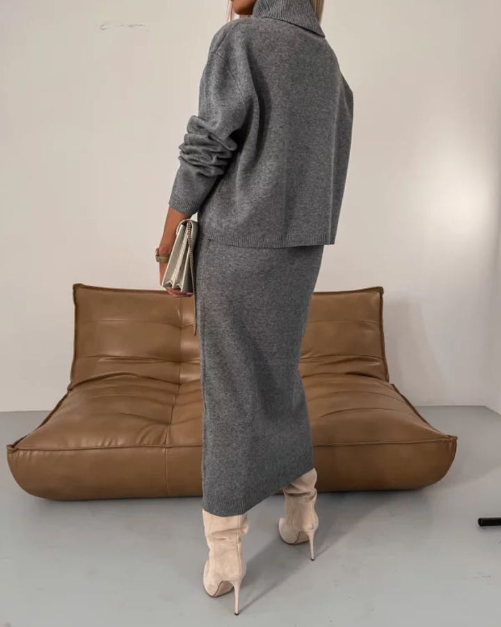 Darla Elegant Knit Set Dresses — Céline de Montréal — view 5