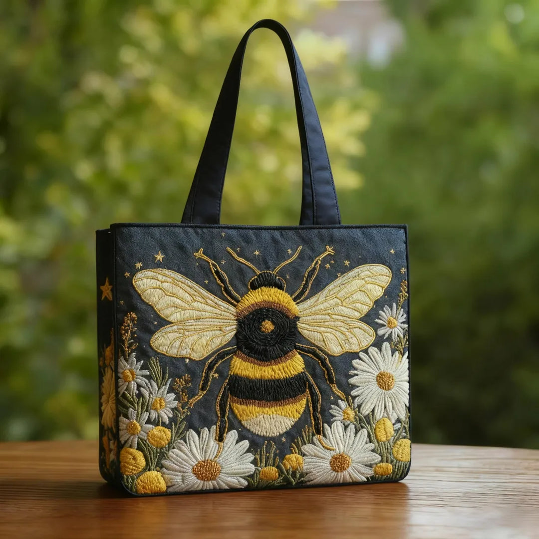 Bee Daisies Handmade Bags — Céline de Montréal