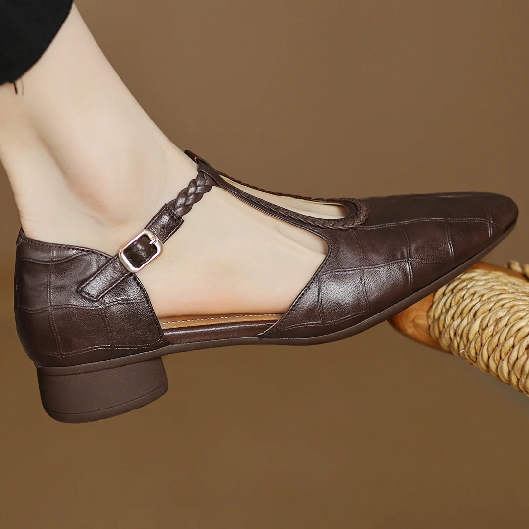 Leather Mary Janes Mary Janes — Céline de Montréal — view 3