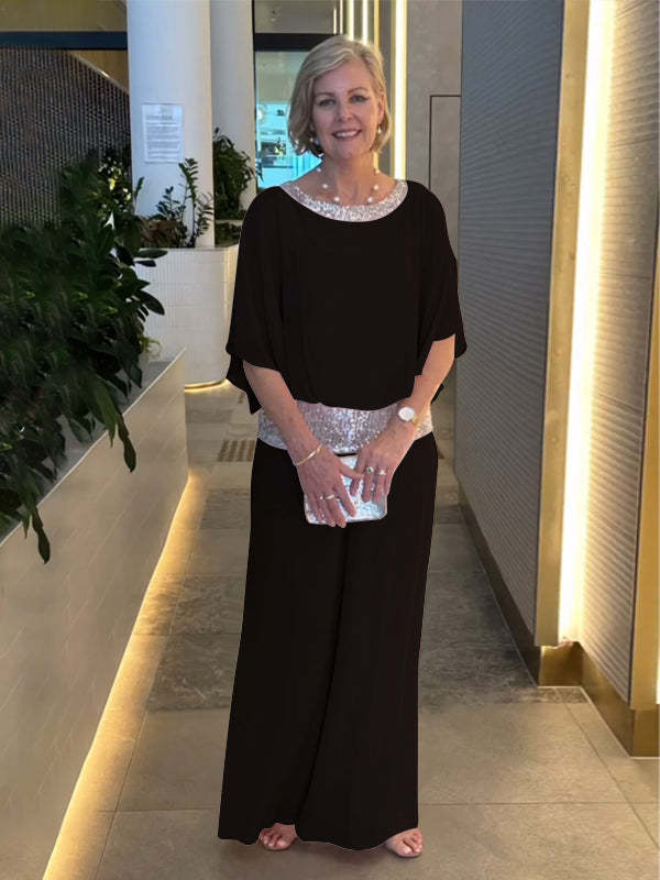 Nessa Classy Elegant Set Wide-Leg Pants — Céline de Montréal — view 6