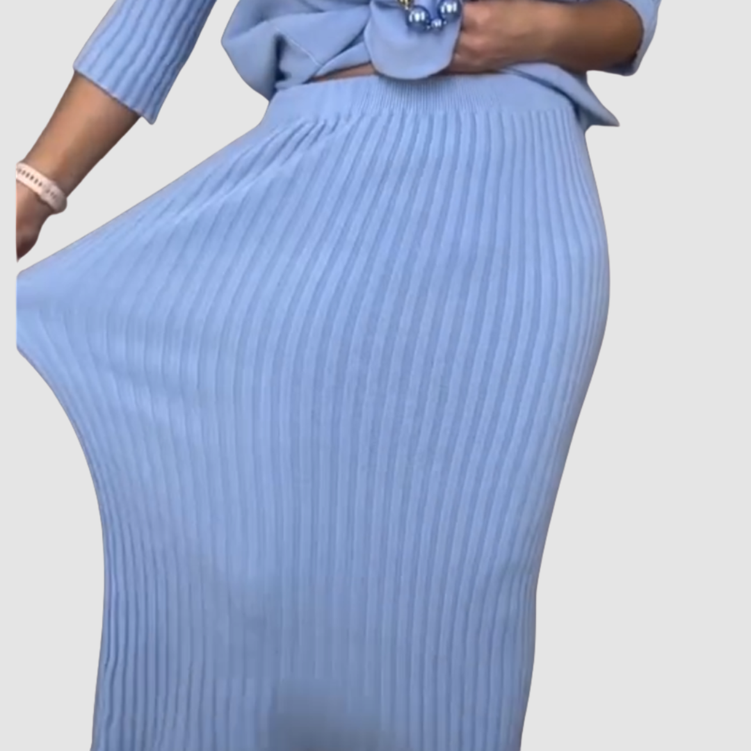 Delyssa Elegant 2-Piece Set Midi Skirts — Céline de Montréal — view 5