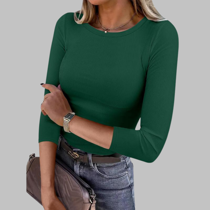 Davina Crew Neck Tops — Céline de Montréal — view 4