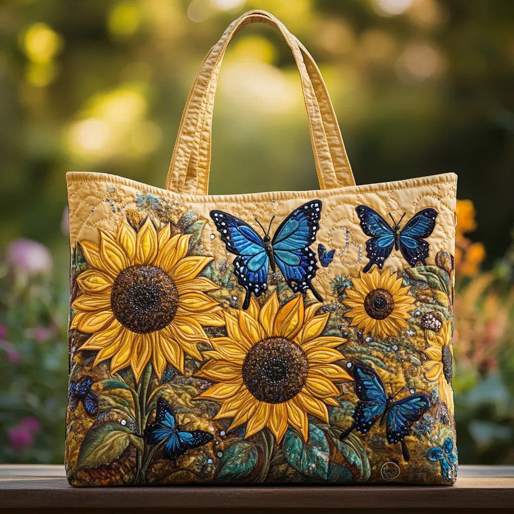 Sunflowers & Butterflies Handmade Bags — Céline de Montréal