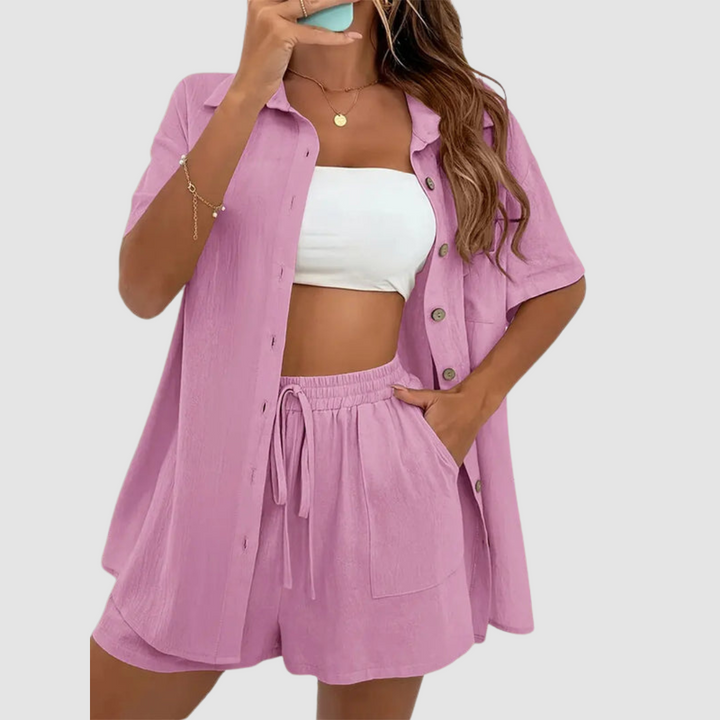 Frances Elegant Summer Two Piece Set Two-Piece Sets — Céline de Montréal — view 2
