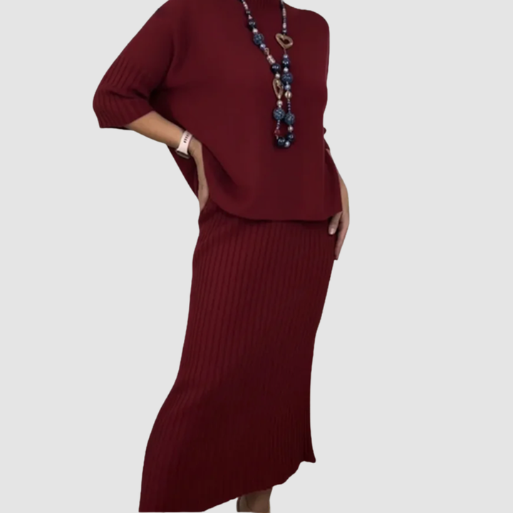 Delyssa Elegant 2-Piece Set Midi Skirts — Céline de Montréal — view 2