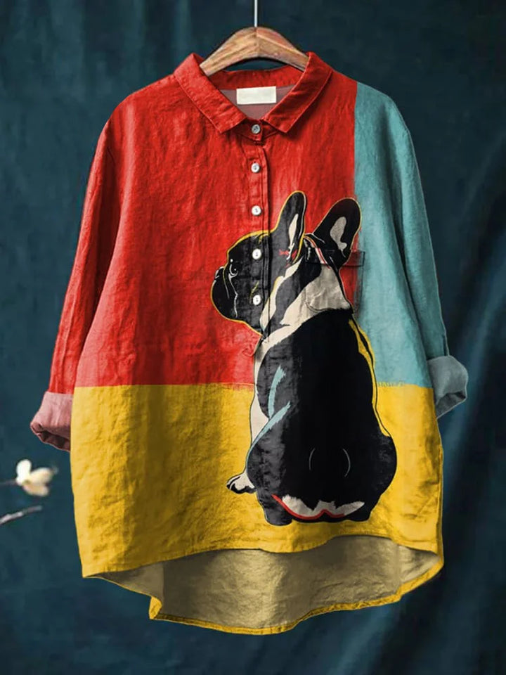 Mila Dog Art Shirt Shirts — Céline de Montréal