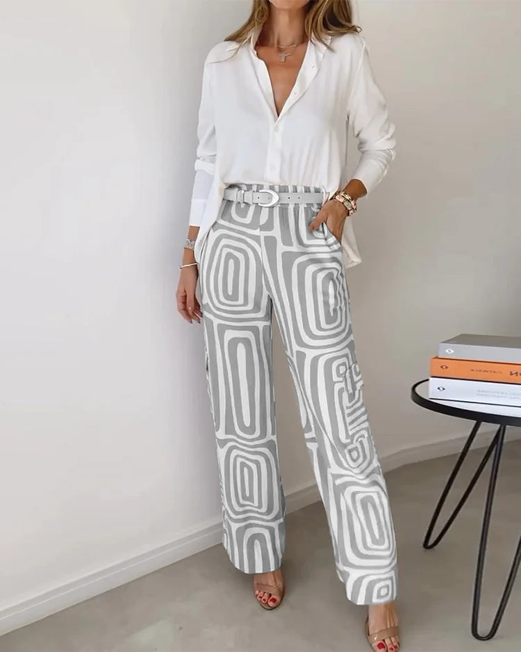 Kendra Elegant Two-Piece Set Two-Piece Sets — Céline de Montréal