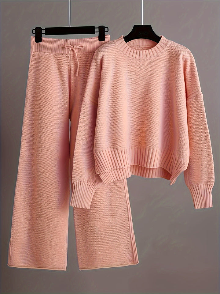 Emily Cozy Knit Loungewear Set Loungewear Sets — Céline de Montréal — view 4