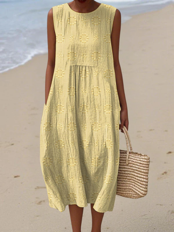 Rose Embroidered Midi Dress Midi Dresses — Céline de Montréal — view 4