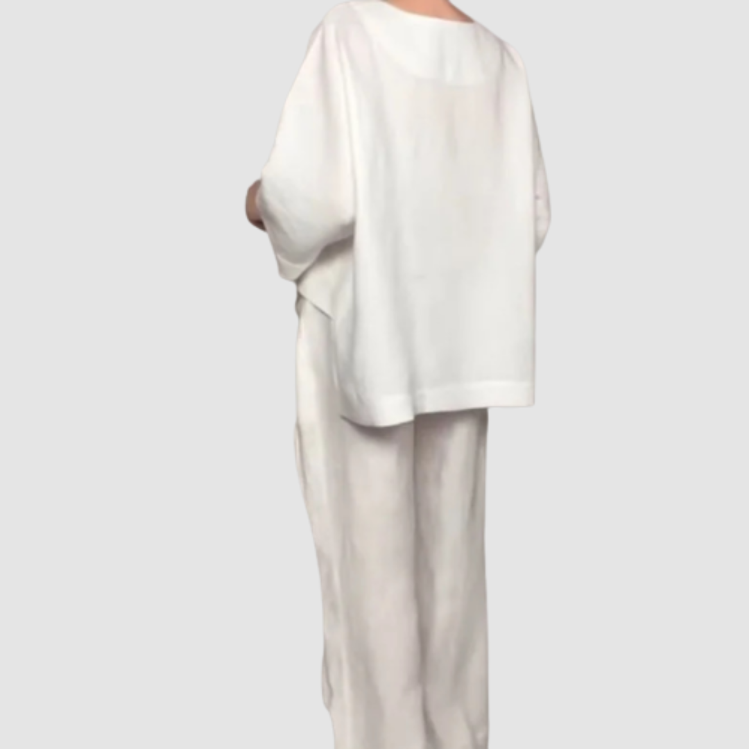 Vina Relaxed 2-Piece Set Wide-Leg Pants — Céline de Montréal — view 6