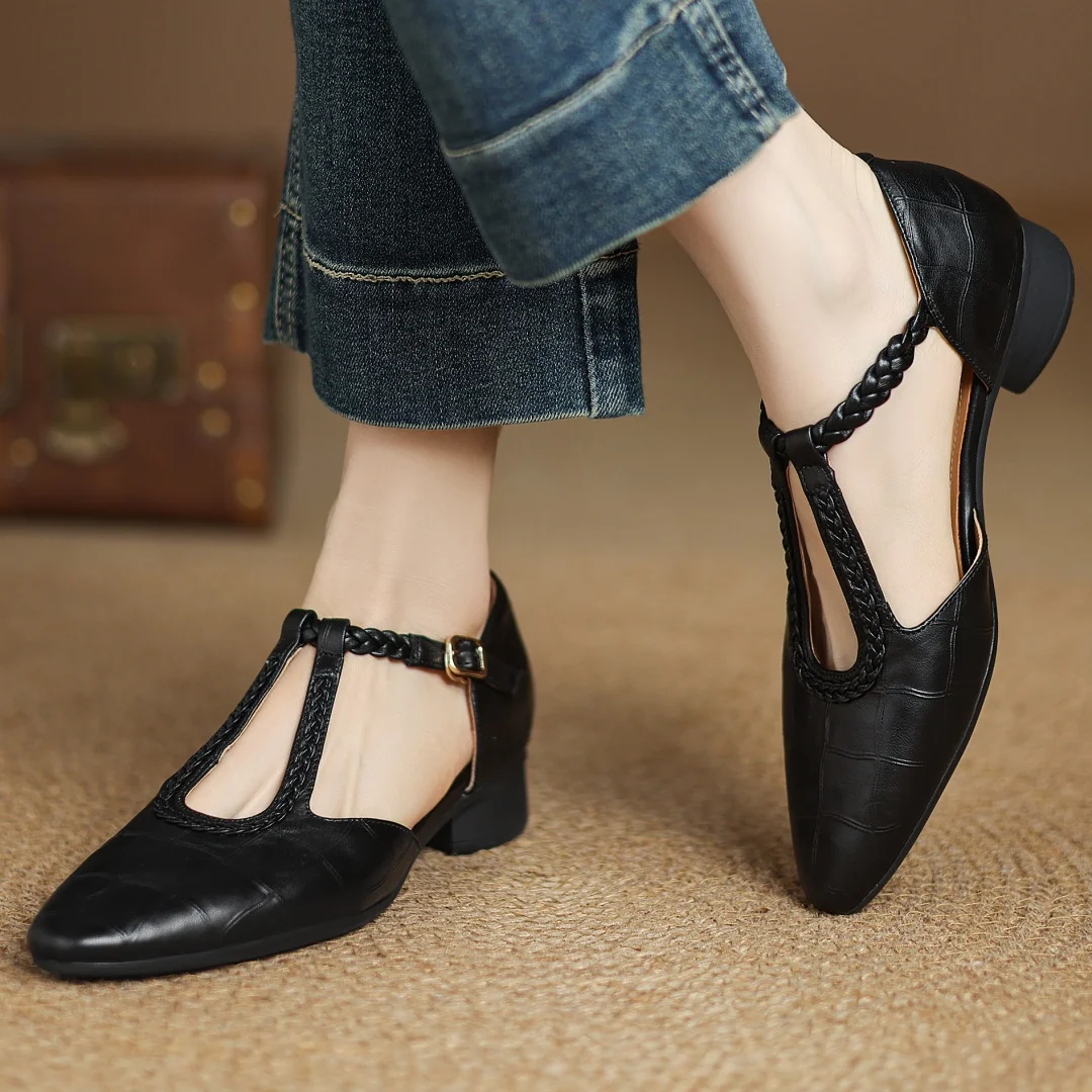 Leather Mary Janes Mary Janes — Céline de Montréal — view 7