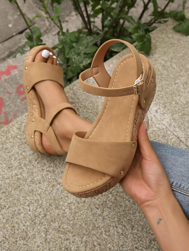 Daniela Wedge Sandals — Céline de Montréal — view 4