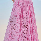 Larissa™ Embroidered Top & High-Waist Maxi Skirt Set | Elegant Two Piece Outfit