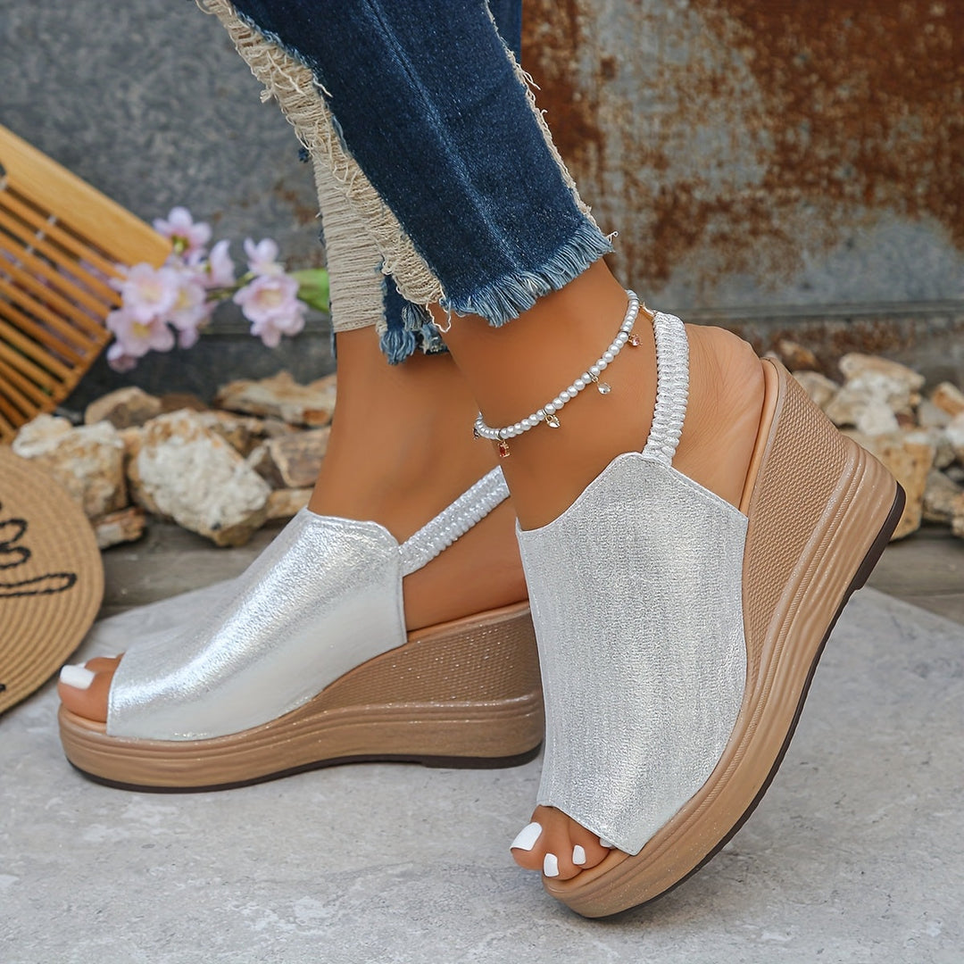 Aurora Wedge Sandals — Céline de Montréal — view 2