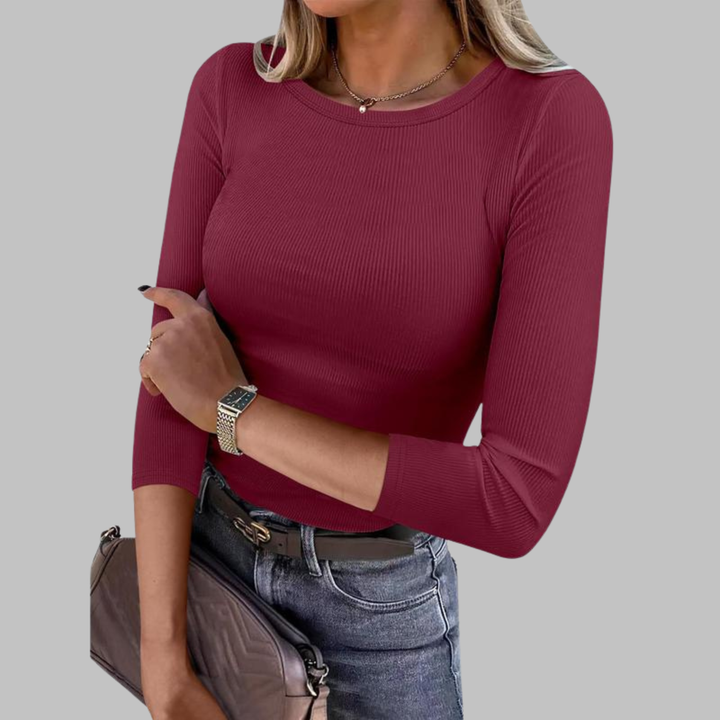 Davina Crew Neck Tops — Céline de Montréal — view 9