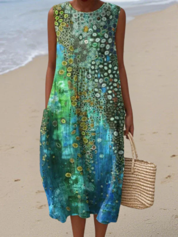 Zara Reef Midi Dress Midi Dresses — Céline de Montréal