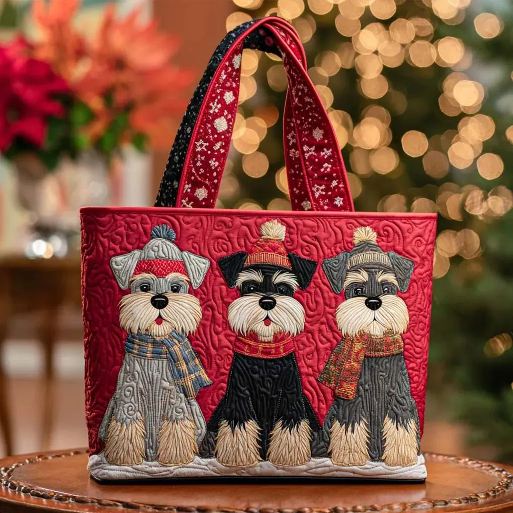 Trio of Schnauzers Handmade Bags — Céline de Montréal
