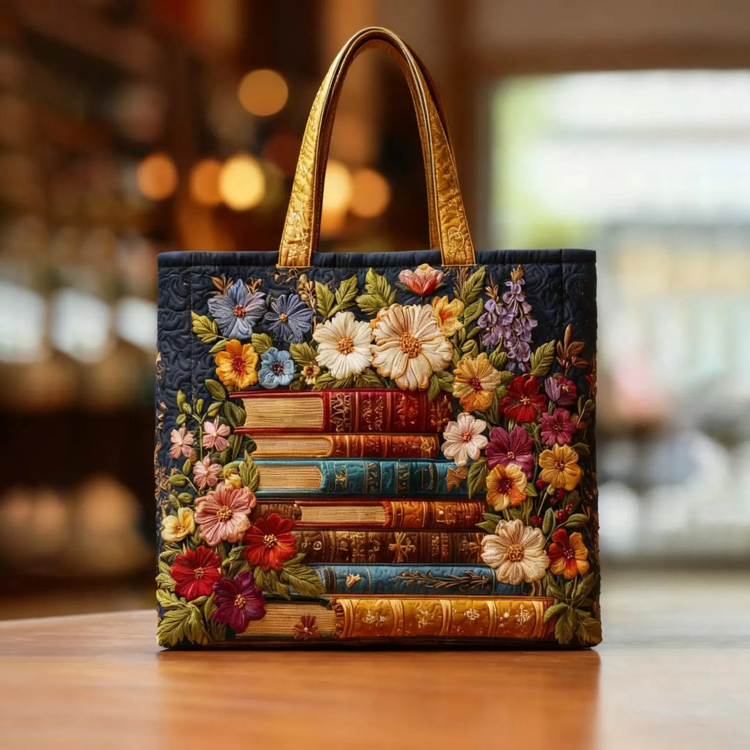 Floral Books Handmade Bags — Céline de Montréal