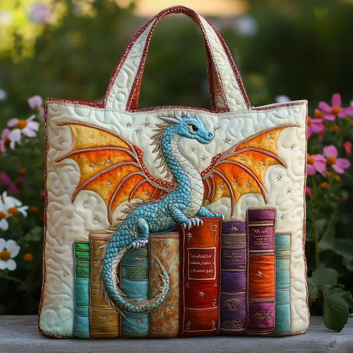 Dragon Guardian of Books Handmade Bags — Céline de Montréal
