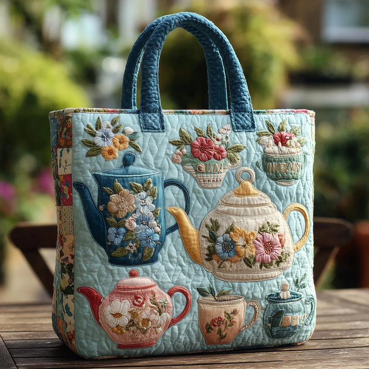 Floral Pattern Handmade Bags — Céline de Montréal