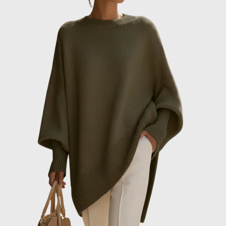 Livia I oversized poncho-sweater Sweaters Sweaters — Céline de Montréal — view 7