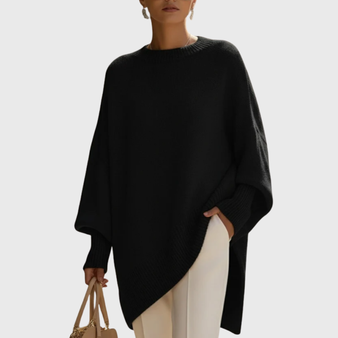 Livia I oversized poncho-sweater Sweaters Sweaters — Céline de Montréal — view 6