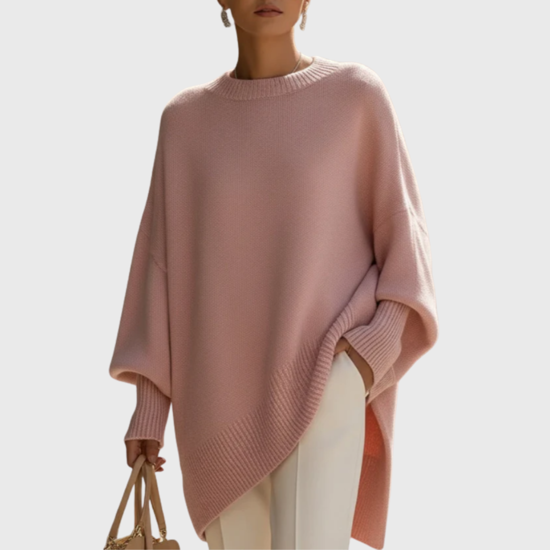 Livia I oversized poncho-sweater Sweaters Sweaters — Céline de Montréal — view 2
