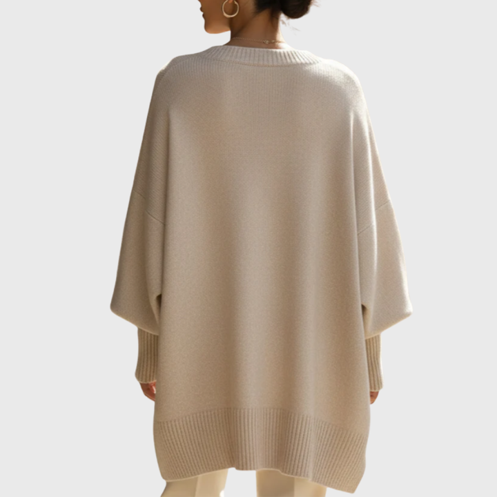 Livia I oversized poncho-sweater Sweaters Sweaters — Céline de Montréal — view 8