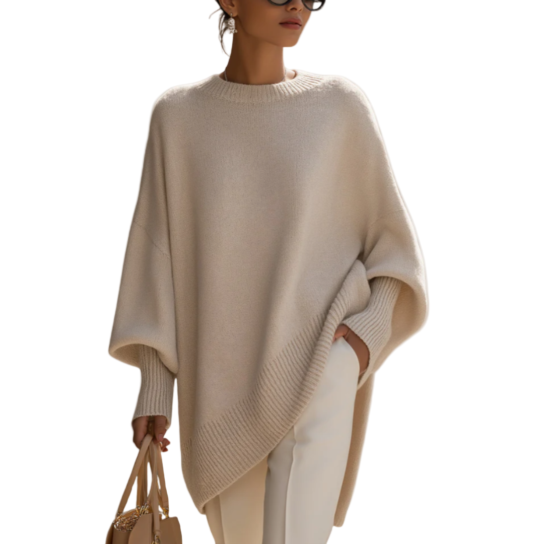 Livia I oversized poncho-sweater Sweaters Sweaters — Céline de Montréal