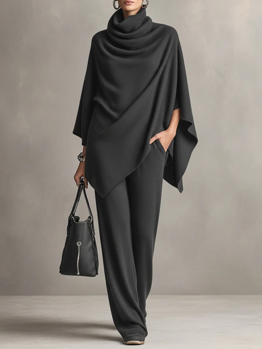 Sarina Elegant Drape Two-Piece Set Two-Piece Sets — Céline de Montréal
