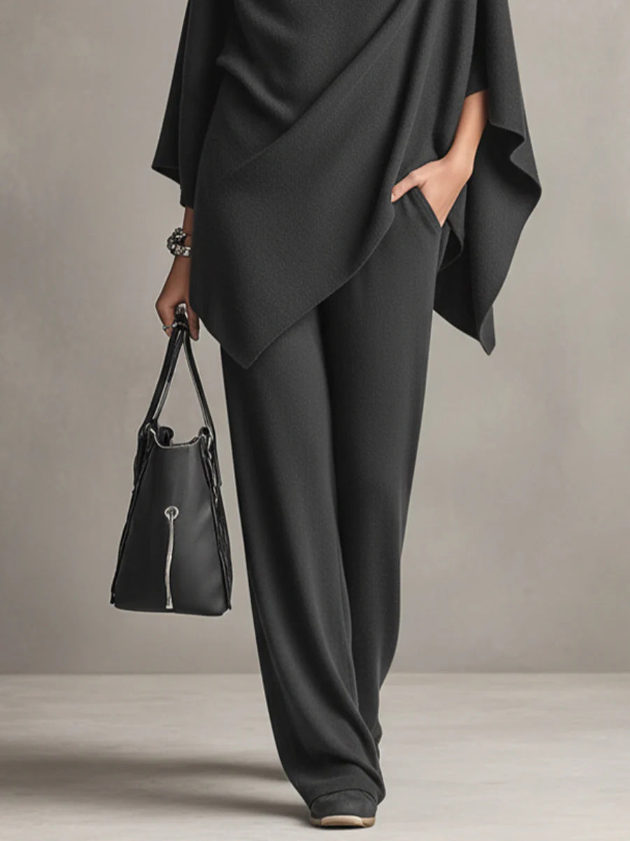 Sarina Elegant Drape Two-Piece Set Two-Piece Sets — Céline de Montréal — view 7