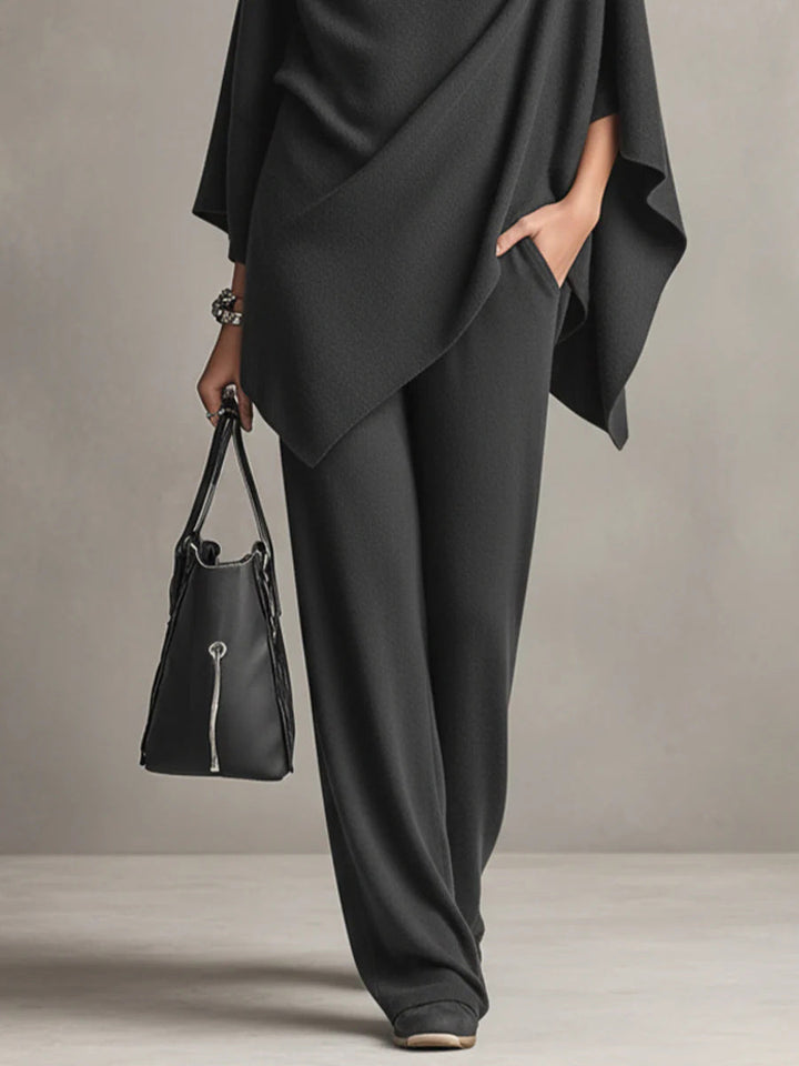 Sarina Elegant Drape Two-Piece Set Two-Piece Sets — Céline de Montréal — view 7
