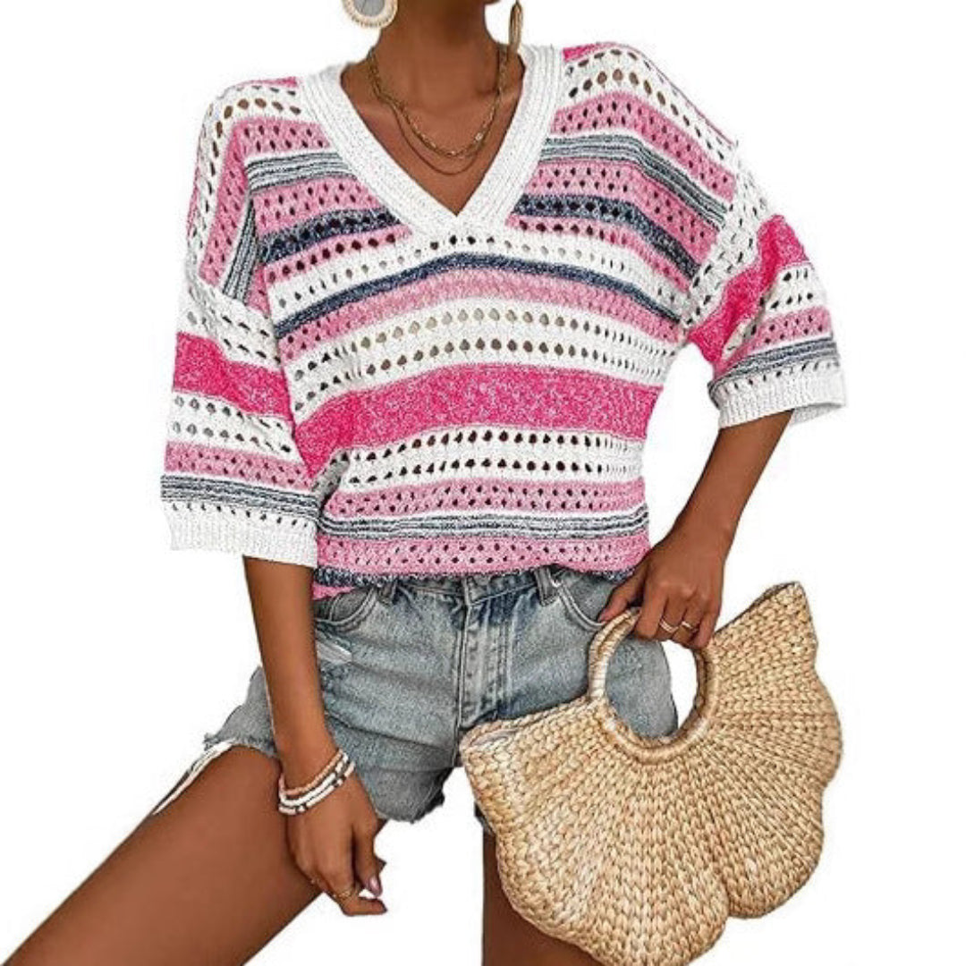 Kelise V-Neck Tops — Céline de Montréal — view 4