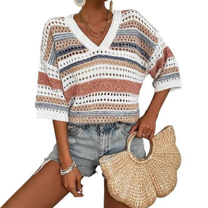 Kelise V-Neck Tops — Céline de Montréal