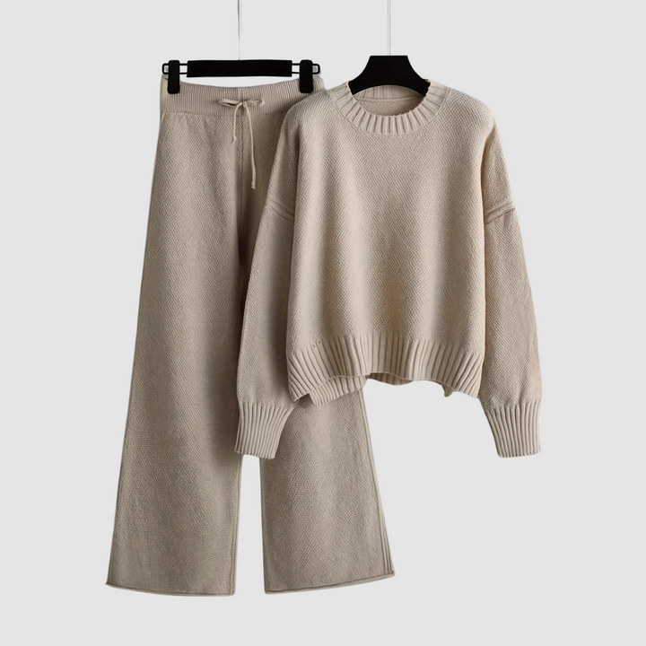 Emily Cozy Knit Loungewear Set Loungewear Sets — Céline de Montréal