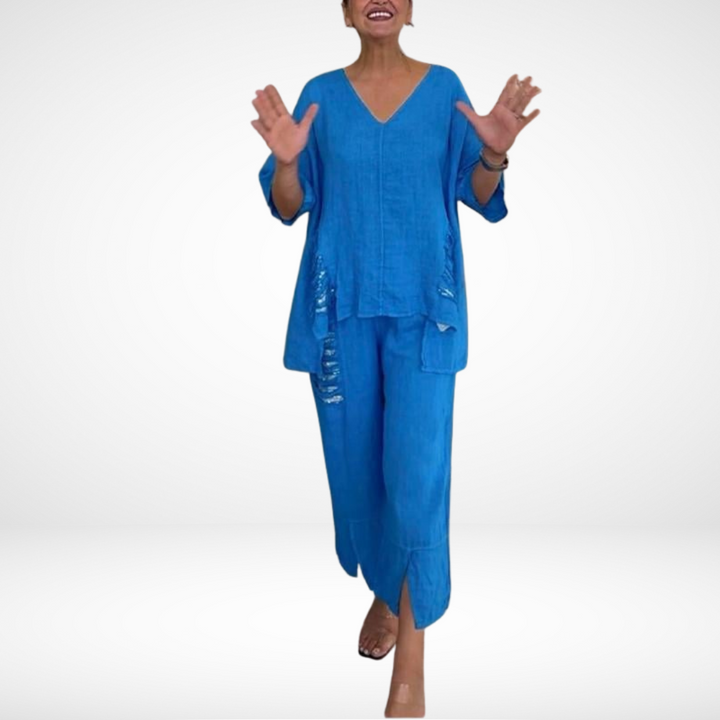 Briella Elegant Two-Piece Summer Set Summer Sets — Céline de Montréal — view 9