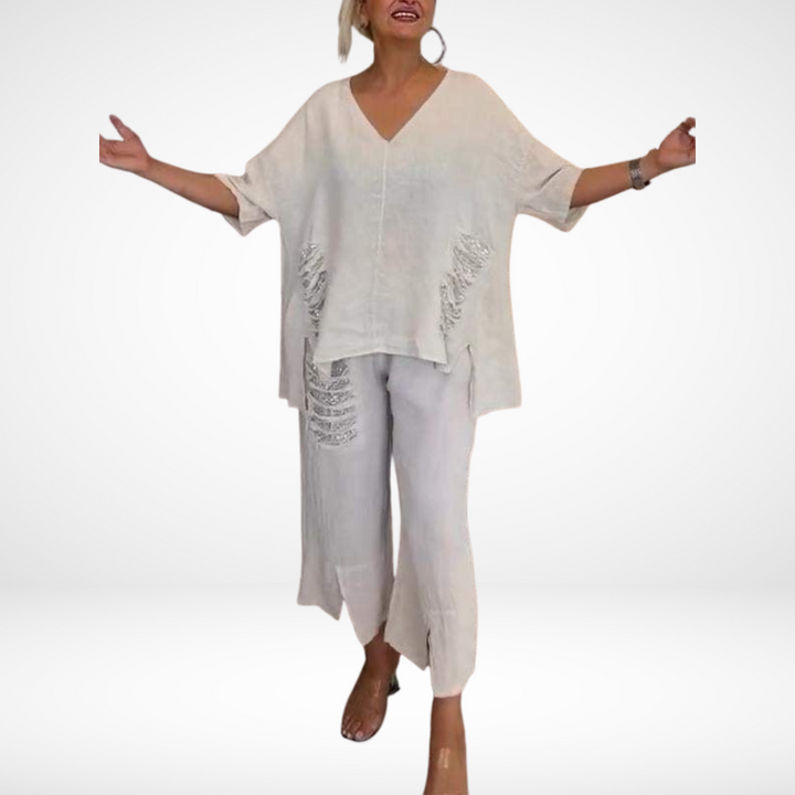 Briella Elegant Two-Piece Summer Set Summer Sets — Céline de Montréal — view 4